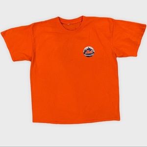 ORANGE Mets short sleeve Tee Shirt Sz XL